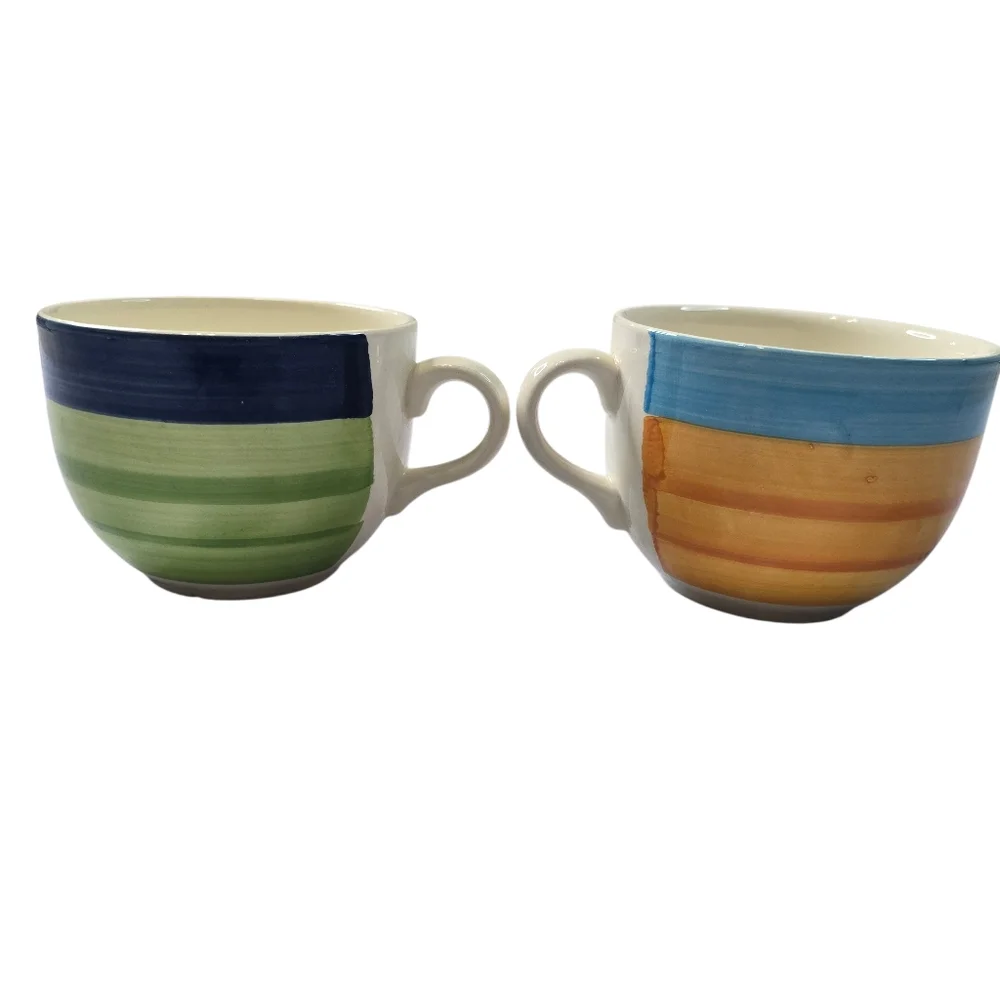 Hand-painted Italian Ceramic Mugs